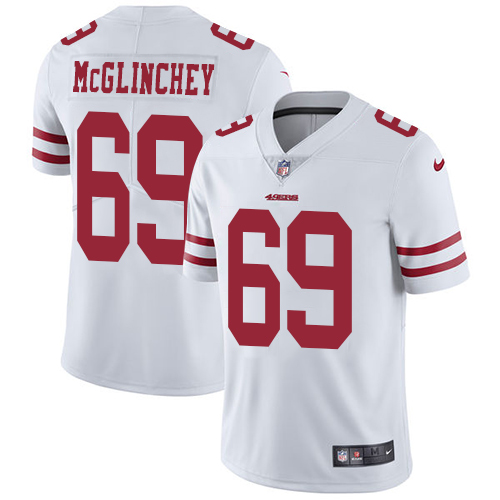 San Francisco 49ers Limited White Men Mike McGlinchey Road NFL Jersey #69 Vapor Untouchable->women nfl jersey->Women Jersey